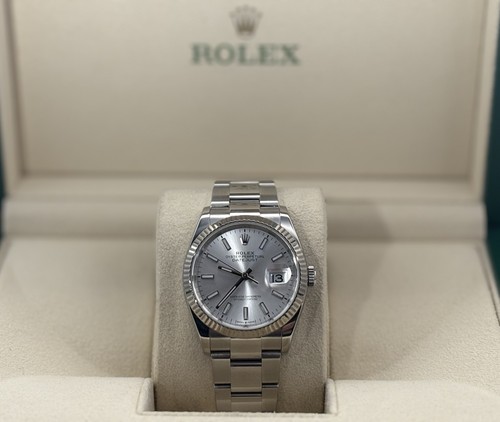 Rolex 126234 36MM Datejust White Gold Fluted Bezel Lowest Price You’ll Find!