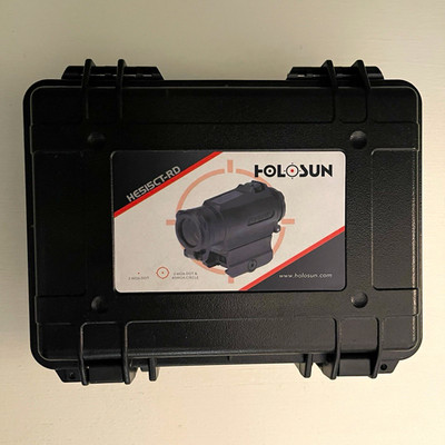 HOLOSUN HE515CT-RD Red Dot Sight 2 MOA/65 MOA Titanium Optic Black w/ Case