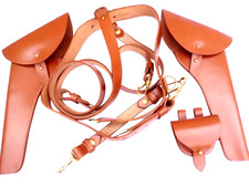 US Civil War Union Leather Officer Sword Belt Cap Pouch Army Leather Holsters