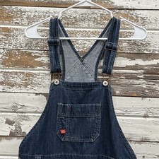 Dickies Soft Denim Women s Medium Dark Wash Bib Overalls Carpenter Farm Work