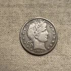 1911-D Liberty Barber Silver Half Dollar 50c Denver Very Fine VF QA