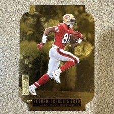 Jerry Rice 1996 Collector's Choice Update Record Breaking Trio Die Cut 49ers HOF