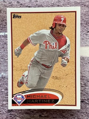Michael Martinez 2012 Topps Error #64a Philadelphia Phillies