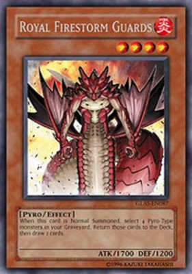 Yugioh! HP Royal Firestorm Guards - GLAS-EN087 - Secret Rare - 1st Edition Heavi
