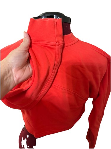 Lululemon Lunar All Yours Crop Sweatshirt Size S/M Long Sleeve Red - Picture 6 of 14