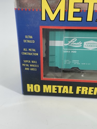 Model Power Ho Scale Metal Train 40’ Metal Box Car #2176, Linde-Union Carbide - Picture 7 of 9