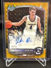 2025-26 Bowman Chrome Prospect Josh Dix 1st ROOKIE Gold Geometric AUTO #28/50