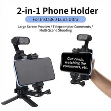 For Insta360 Luna Ultra Camera Phone Holder Cold Shoe Adapter Frame Mount Stand