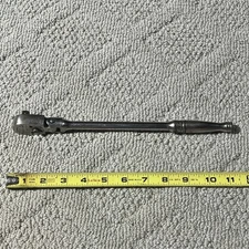 Snap-On F831 3/8” Drive Long Flex Head Ratchet 11.5" long Chrome USA