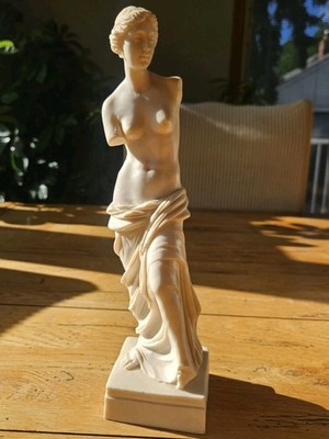VTG 11” Venus de Milo A. Santini Replica Sculpture Signed Made In