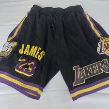 LeBron James Standard NBA Los Angeles Lakers 23 Shorts Black Kids Lrg
