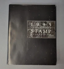 Vintage 1995 Commemorative Stamp Collection Book USPS United States Postal