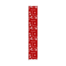 Personalized Red Holiday Wrapping Paper — Custom Name Christmas Gift Wrap