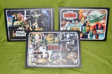 Regal Robot Star Wars Vintage Kenner Figure Carrying Case Wood Art Plaque Set