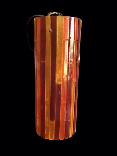Lampada a sospensione vintage Moe Fiesta rosso giallo arancione lucite MCM anni 60 - Foto 2 di 21