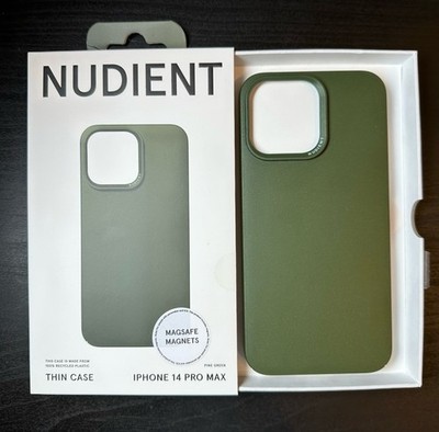 Nudient iPhone 14 ProMax Thin Case | Pine Green | OVP | MagSafe 