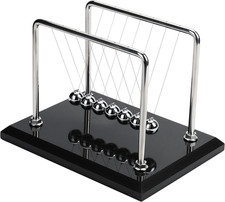 Newton Cradle Balance Balls, Newton Pendulum with 7 Balls, Classic Newton Swing