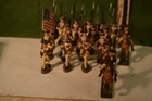 American Revolutionary war squad. , by Elastolin, Germany, 20's-30's , 21 pieces