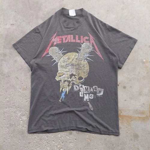 Metallica "Damage, Inc." tour t-shir 1980s vintage concert t-shirt, vintage, single stitch, B+ condition