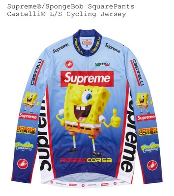 ♡*様 supreme Sponge Bob Castelli Cycling Supreme® x Castelli® SpongeBob SquarePants L/S Cycling