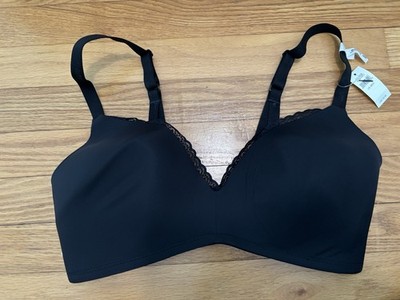 Aerie Real Happy Wireless Sans Armature Black Bra 36DD New