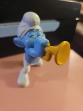 Smurfs Harmony Toy Figure 3" Tall McDonalds Happy Meal 2013 Blue White