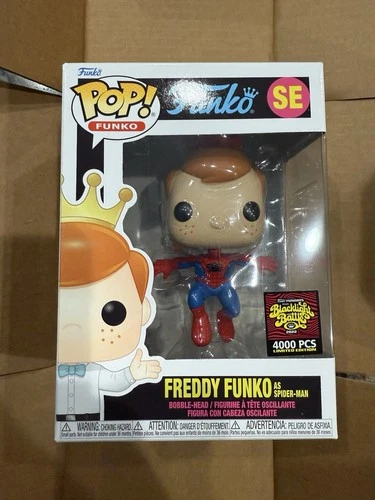 Funko Pop! Marvel Fundays Box Of Fun Freddy As Spiderman LE 4000 + Protector