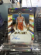 2021 Panini Chronicles Select Draft Picks Kai Jones In Flight RC Auto /99 