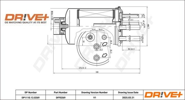 Dr!ve+ DP1110.13.0269 Kraftstofffilter Kraftstoffilter FüR Land Rover-image