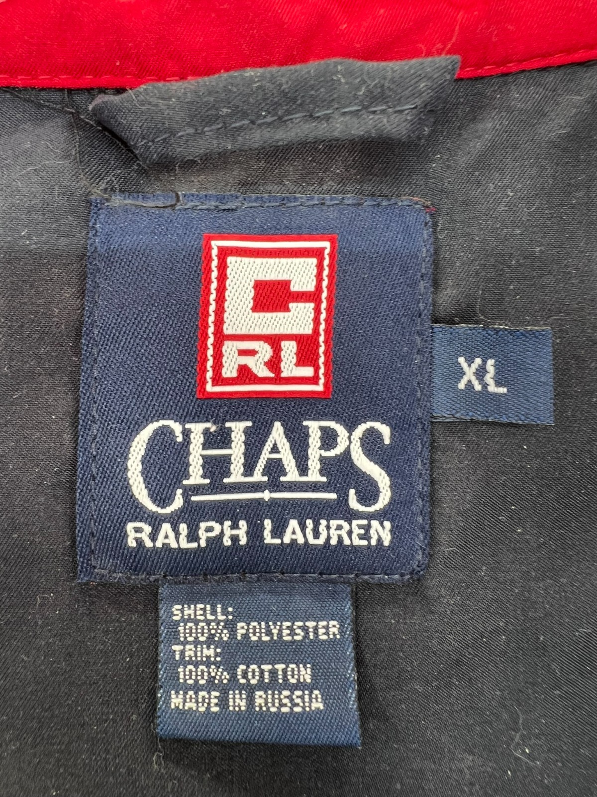 Vintage 90s CHAPS Ralph Lauren Anorak Pullover Jacket Men XL Long Sleeve Blue thumbnail 4