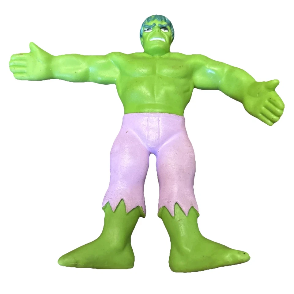 Lote (4) Figuras Bendy Vintage Marvel Just Toys Hulk Magneto Punisher Cpt America Foto 3 de 4