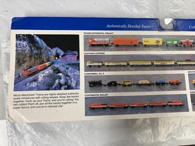 Micro Machines Trains Series Cannonball No. 9 Set Galoob 1989 Sealed New Toy