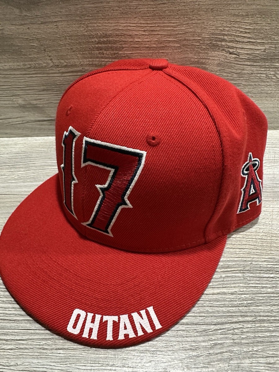 Shohei Ohtani SGA Hat #17 LA Angels Snapback Red Cap Baseball