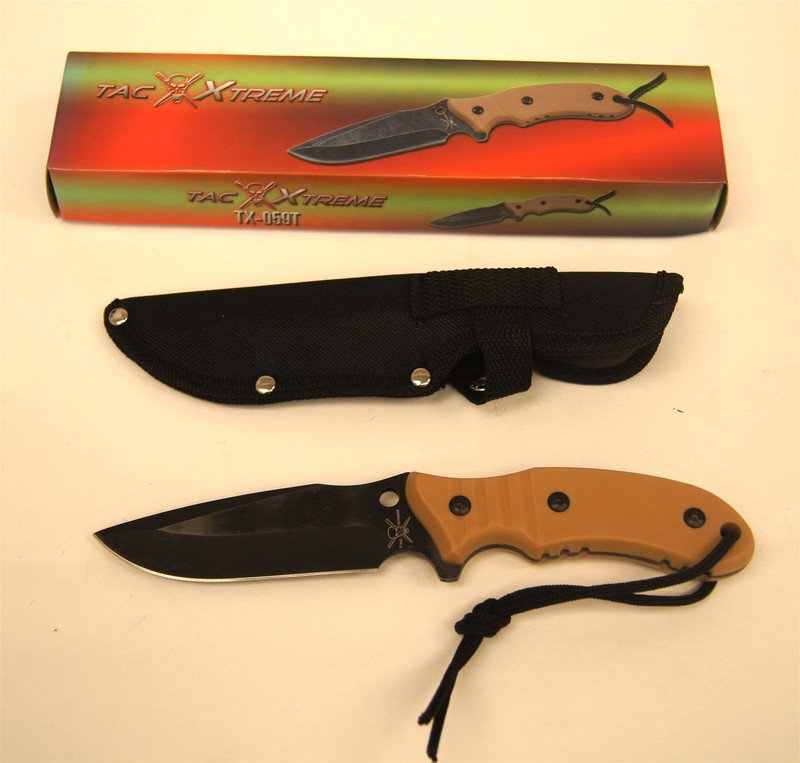 TAC EXTREME 12" Fixed Blade Knife W/Sheath TX-029B NOS