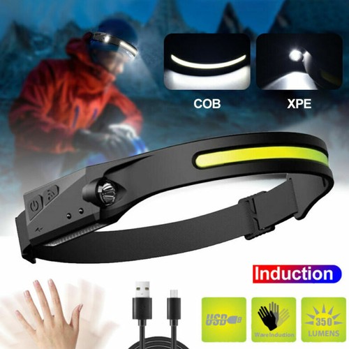 1-3X Waterproof COB Headlamp Night Buddy LED Motion Sensor Head Torch Headlight - Picture 12 of 15