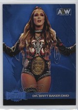 2022 Skybox Metal Universe AEW All Elite Wrestling Blue Spectrum Britt Baker t4l