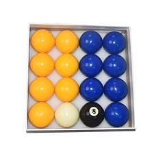 Billiard Balls Blue and Yellow Billiards/Pool Ball Set 2-1/4 Inch 57mm