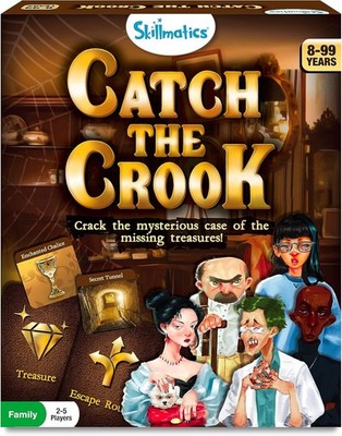 Skillmatics Catch the Crook Family Strategy Game Mystery 2-5 Players New!