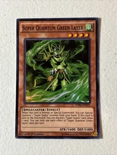 Yugioh Super Quantum Green Layer WIRA-EN031 Super Rare 1st Ed LP/NM Condition En