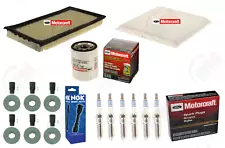 MOTORCRAFT Tune Up Kit "PLATINUM" w/ NGK Coil Boots for 2009-2014 Ford Edge V6