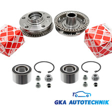 2x FEBI ABS-RING RADLAGER +RADNABE VORNE HINTEN für AUDI A3 8L VW GOLF 4 OCTAVIA