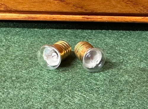 Two Original 1930's Button Style Flatface Headlight Marx Buddy-L Tin Toy Trucks