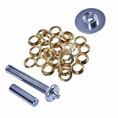 Tarpaulin Tent Awning Sheet Repair Kit Set Hole Punch Tools Eyelets