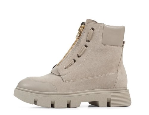 Geox Respira Vilde A/I Zapatos Botas Botines Mujer Botines Bajos Piel Ante - Imagen 3 de 6