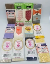 Mixed Lot  12 VTG Seam Bais Tape Trimtex Boiltex Talon Misc product New