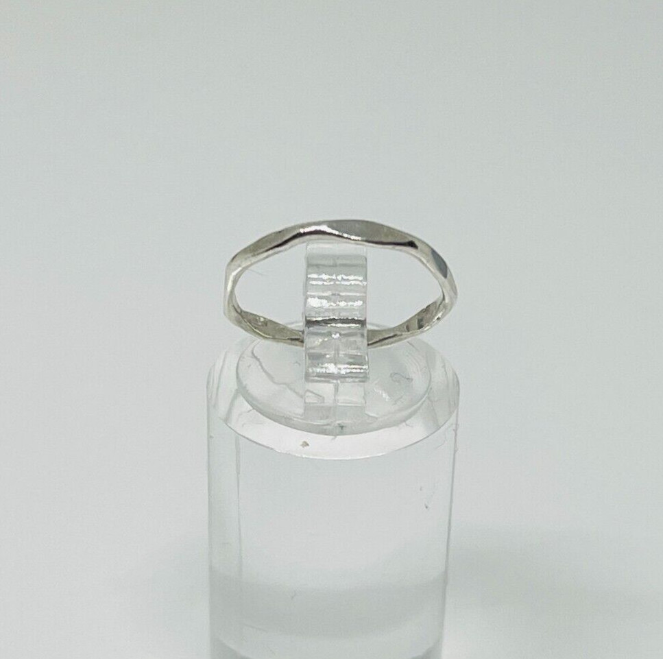 Fabulous Solid Multi Sides Band Ring 925 Silver S… - image 2