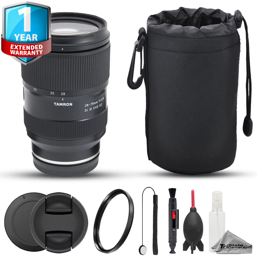 Tamron 28-75mm f/2.8 Di III VXD G2 Lens - 7pc Care Kit+ 1 Yr