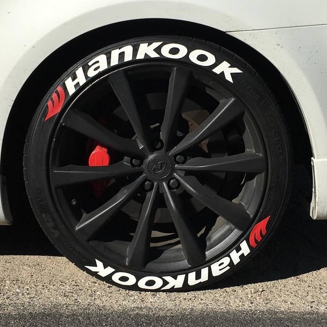 HANKOOK Tire Sticker Permanent Letters 14" to 24" Compatible With eBay