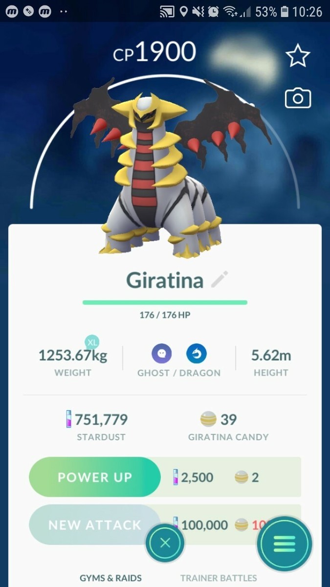 Pokémon GO - Forma Alterata Giratina (30 Giorni Amicizia O Registrazione) Scambio