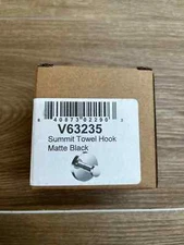 ICO Bath Volkano V63235 Summit Single Robe Hook - Matte Black